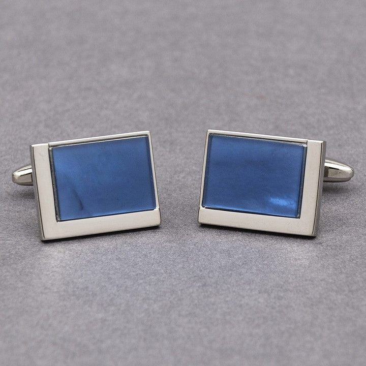 Cufflink Man Cufflinks Impressions Blue Cufflinks