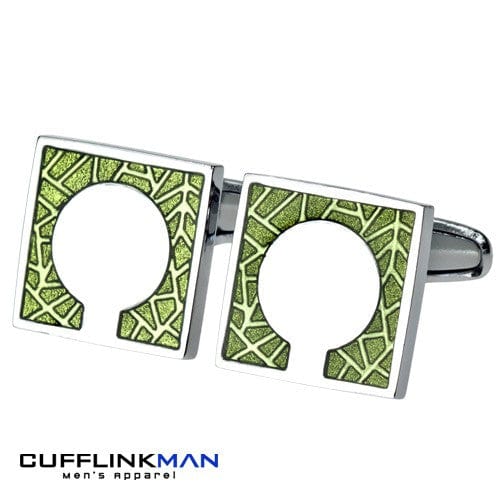 Cufflink Man Cufflinks Jambo Green Cufflinks