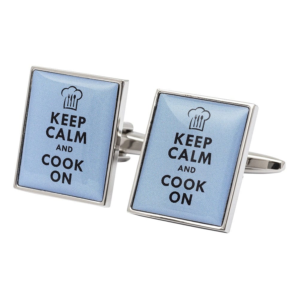 Cufflink Man Cufflinks Keep Calm and Cook On Cufflinks