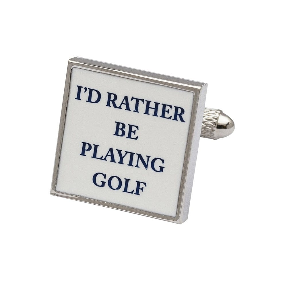 Cufflink Man Cufflinks l'd Rather Be Playing Golf Cufflinks