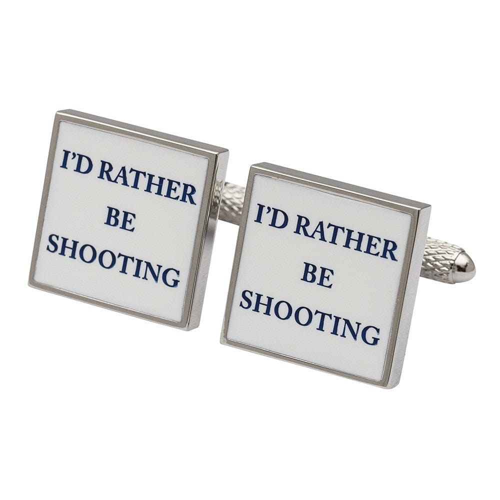 Cufflink Man Cufflinks l'd Rather Be Shooting Cufflinks