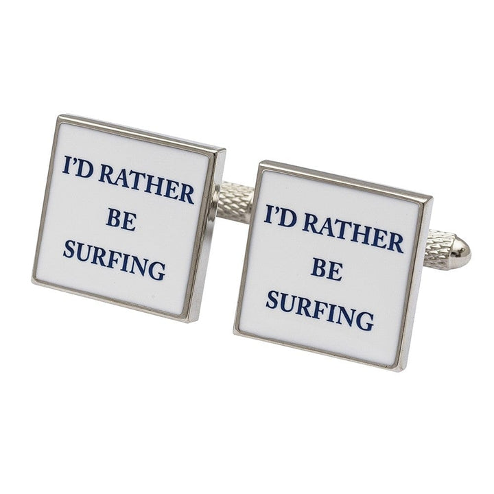 Cufflink Man Cufflinks l'd Rather Be Surfing Cufflinks