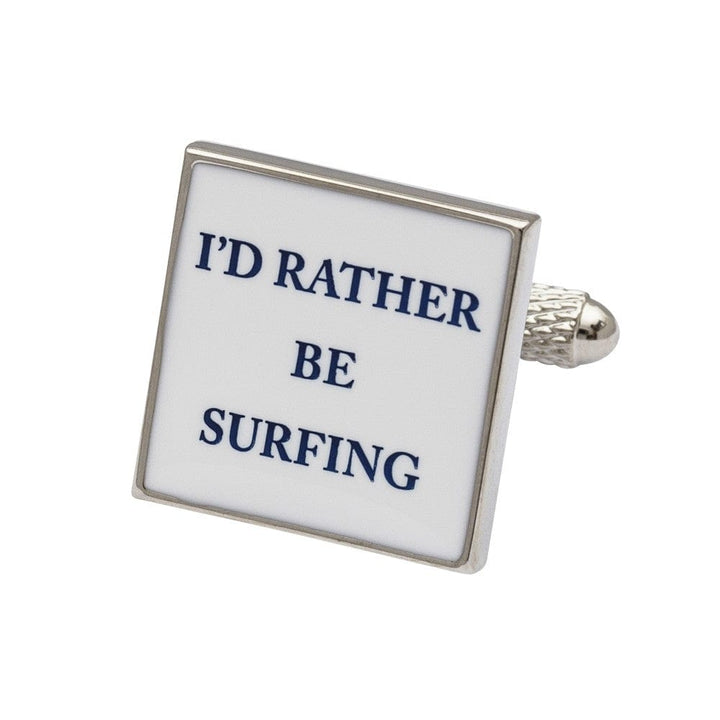 Cufflink Man Cufflinks l'd Rather Be Surfing Cufflinks