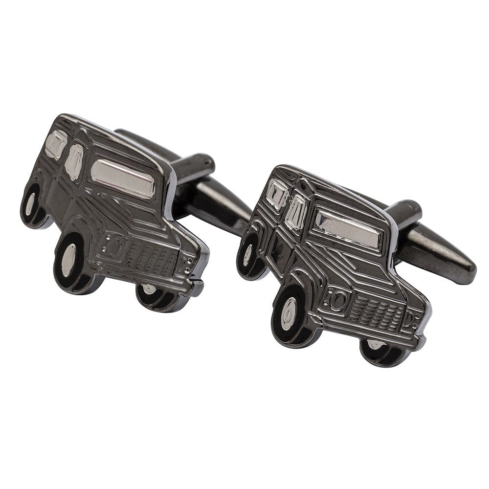 Cufflink Man Cufflinks Land Rover Defender Cufflinks Gunmetal Edition