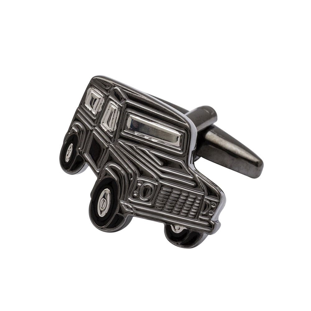 Cufflink Man Cufflinks Land Rover Defender Cufflinks Gunmetal Edition