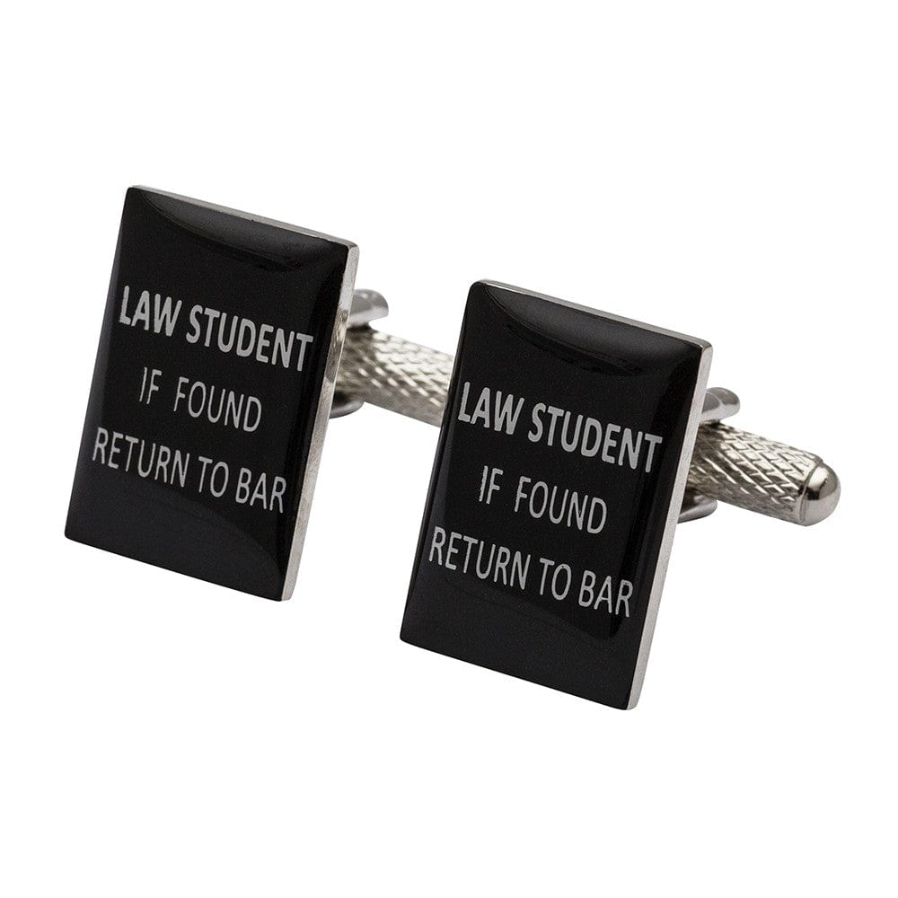 Cufflink Man Cufflinks Law Student Cufflinks - If Found Return to Bar