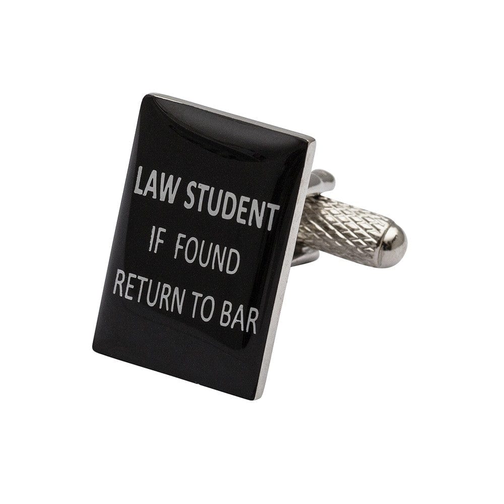 Cufflink Man Cufflinks Law Student Cufflinks - If Found Return to Bar