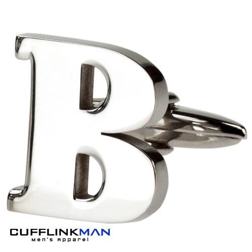 Cufflink Man Cufflinks Letter B Alphabet Cufflink