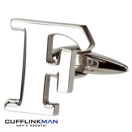 Cufflink Man Cufflinks Letter F Alphabet Cufflink