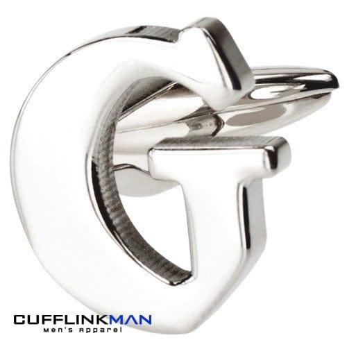 Cufflink Man Cufflinks Letter G Alphabet Cufflink