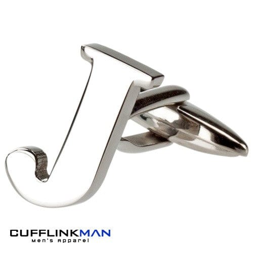 Cufflink Man Cufflinks Letter J Alphabet Cufflink