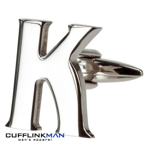 Cufflink Man Cufflinks Letter K Alphabet Cufflink