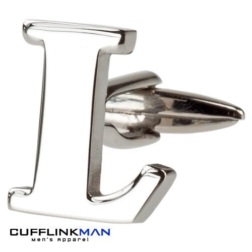 Cufflink Man Cufflinks Letter L Alphabet Cufflink