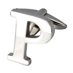 Cufflink Man Cufflinks Letter P Alphabet Cufflink