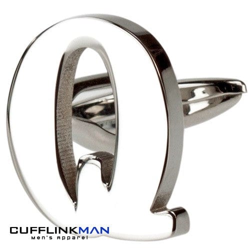 Cufflink Man Cufflinks Letter Q Alphabet  Cufflink