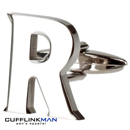 Cufflink Man Cufflinks Letter R Alphabet Cufflink