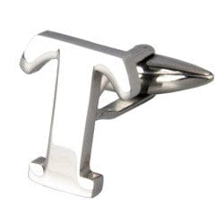 Cufflink Man Cufflinks Letter T Alphabet Cufflink