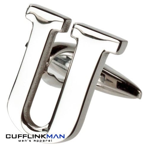 Cufflink Man Cufflinks Letter U Alphabet Cufflink