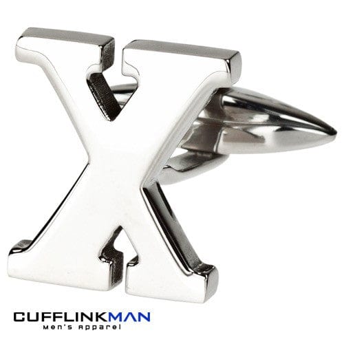 Cufflink Man Cufflinks Letter X Alphabet Cufflink