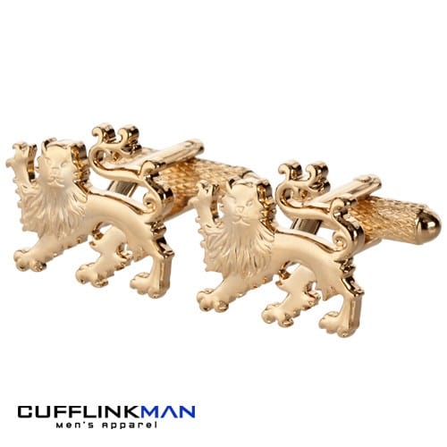 Cufflink Man Cufflinks Lion Cufflinks Gold Edition