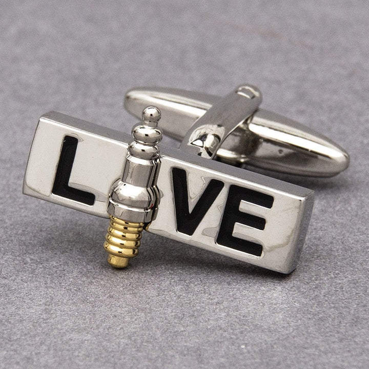 Cufflink Man Cufflinks Live Wire Electricians Cufflinks