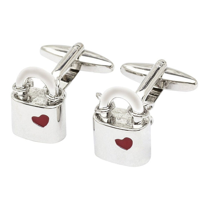 Cufflink Man Cufflinks Locked in Love Padlocks Cufflinks