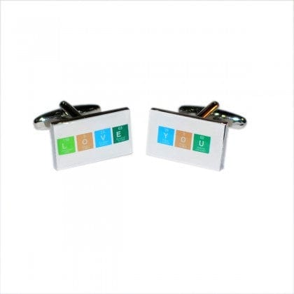 Cufflink Man Cufflinks Love You Cufflinks Chemical Table