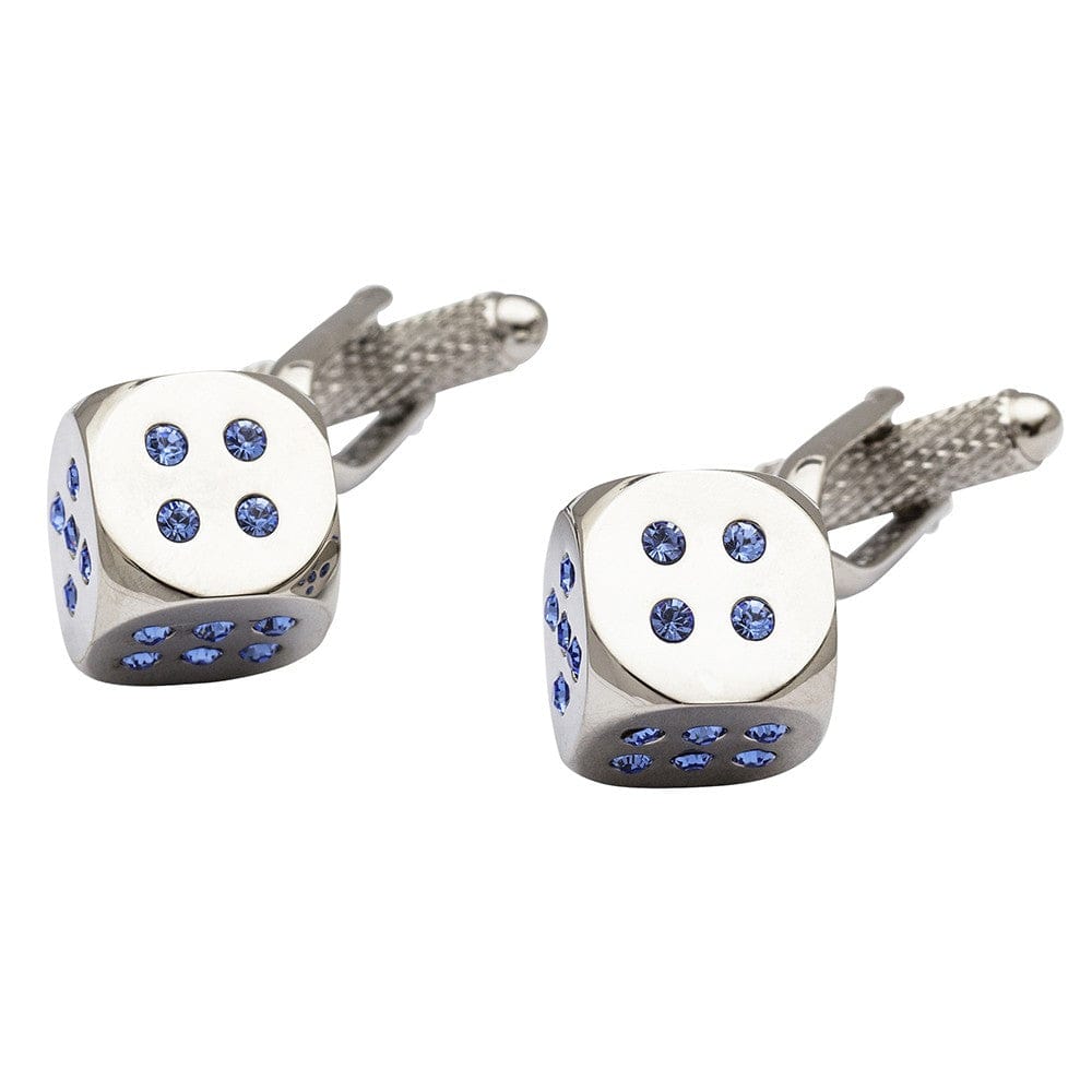 Cufflink Man Cufflinks Lucky Dice Crystal Cufflinks