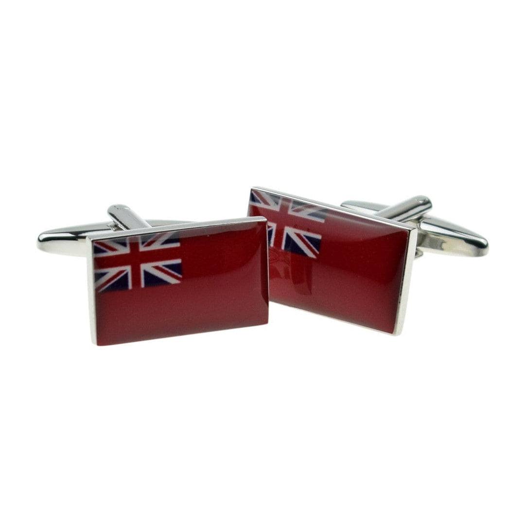 Cufflink Man Cufflinks Merchant Navy Red Ensign Flag Cufflinks