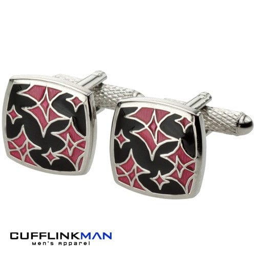 Cufflink Man Cufflinks Merlin - Pink Star Cufflinks