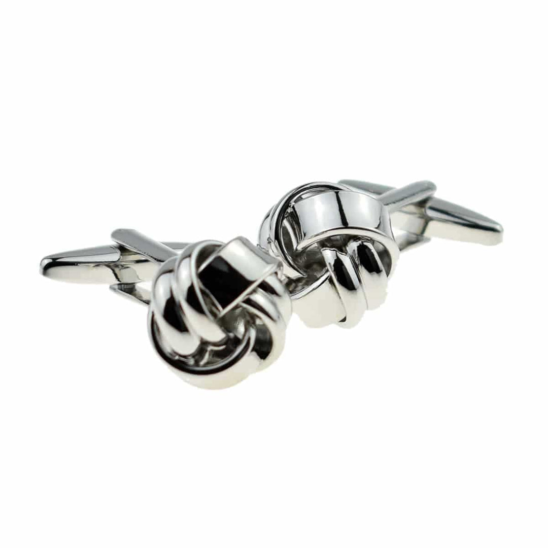 Cufflink Man Cufflinks Moonlight - Knot Cufflinks Silver