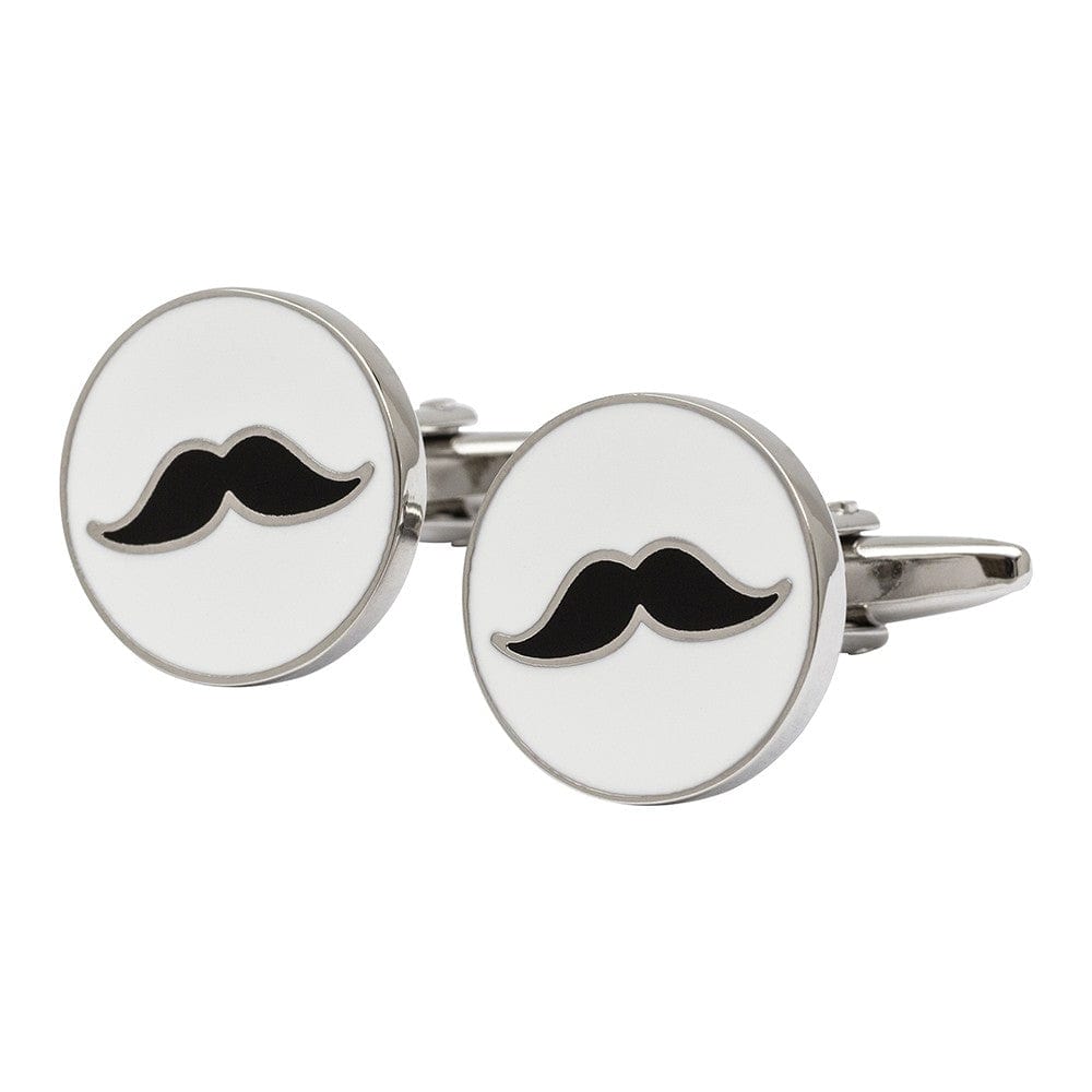 Cufflink Man Cufflinks Moustache Medallion Cufflinks