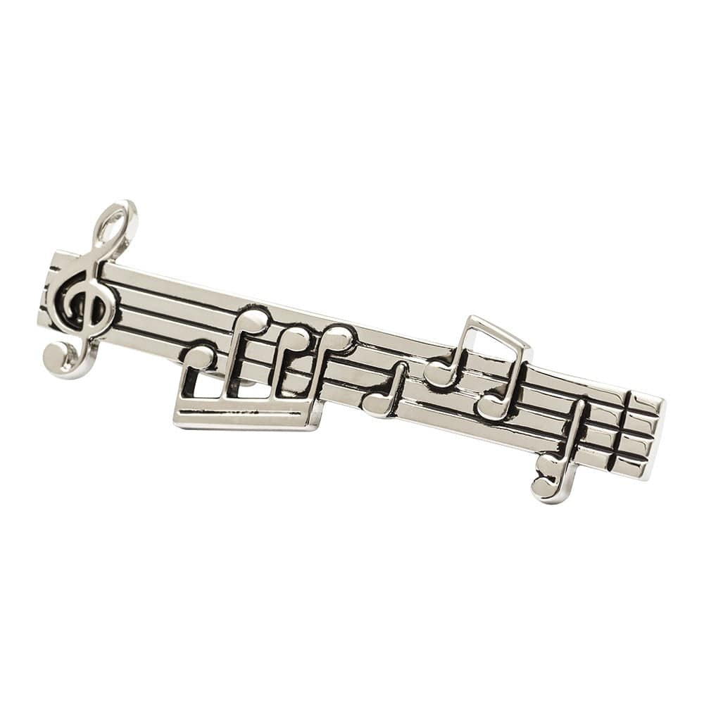 Cufflink Man Cufflinks Musical Notes Tie Bar