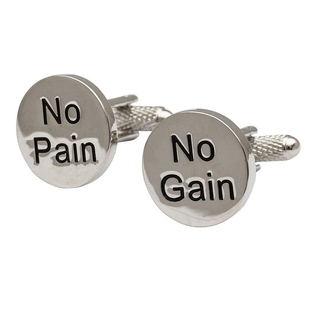 Cufflink Man Cufflinks No Pain No Gain Cufflinks