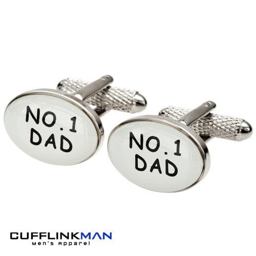 Cufflink Man Cufflinks Number 1 Dad Cufflinks