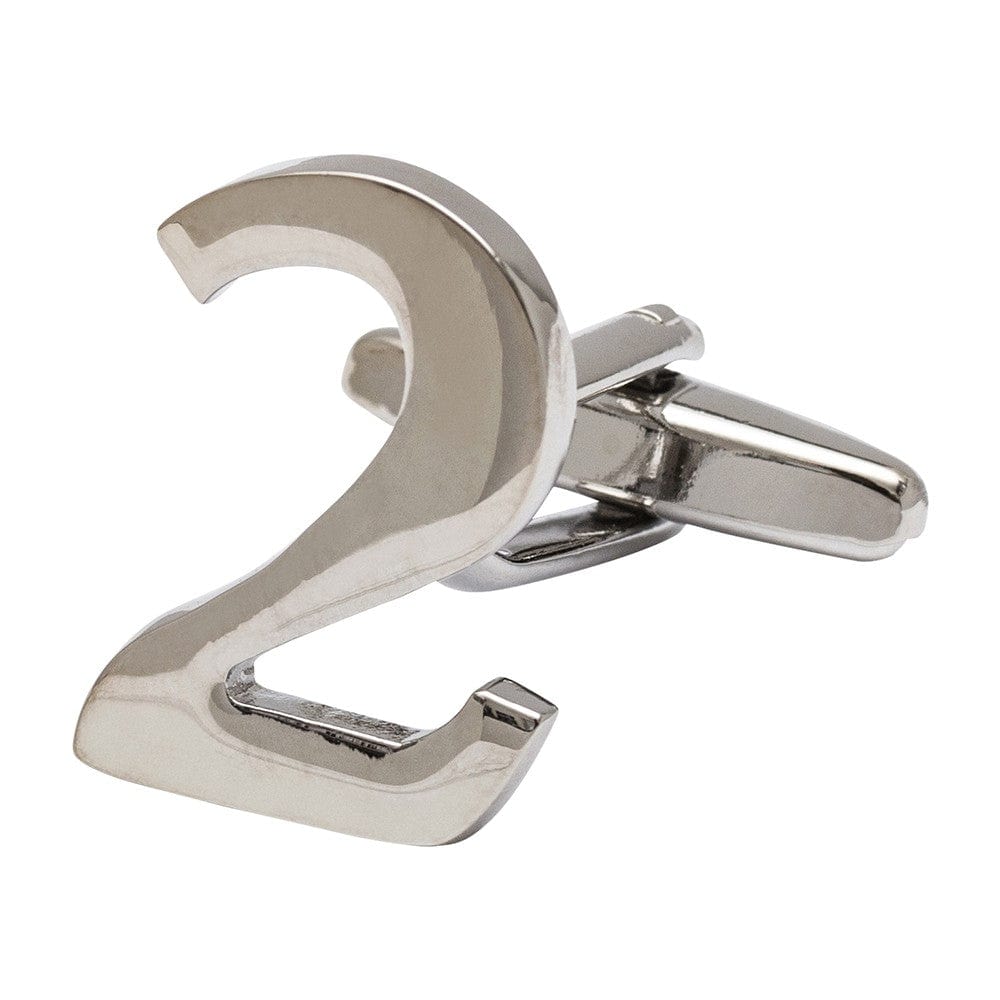 Cufflink Man Cufflinks Number 2 Cufflink - Numbers Cufflinks