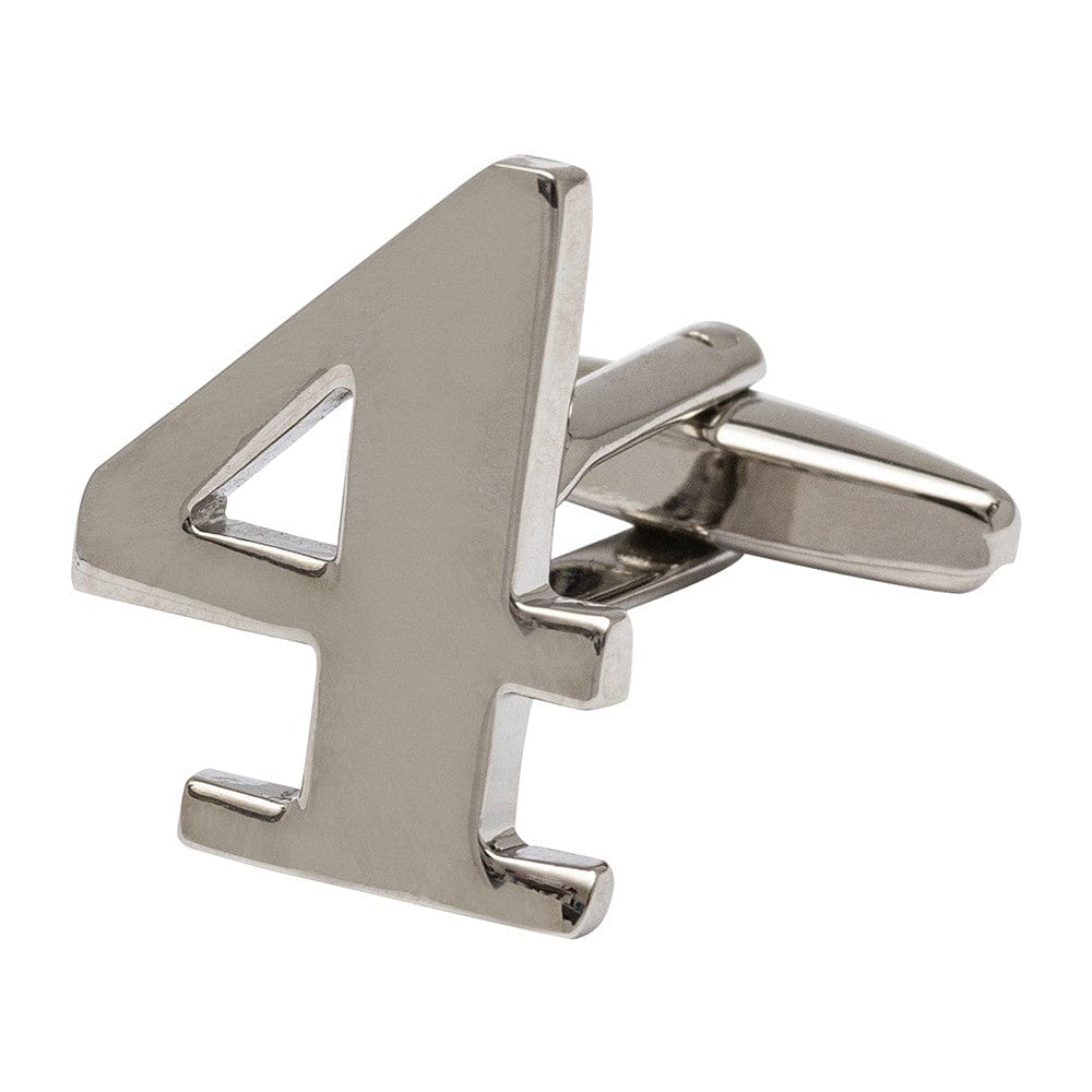 Cufflink Man Cufflinks Number 4 Cufflink - Numbers Cufflinks