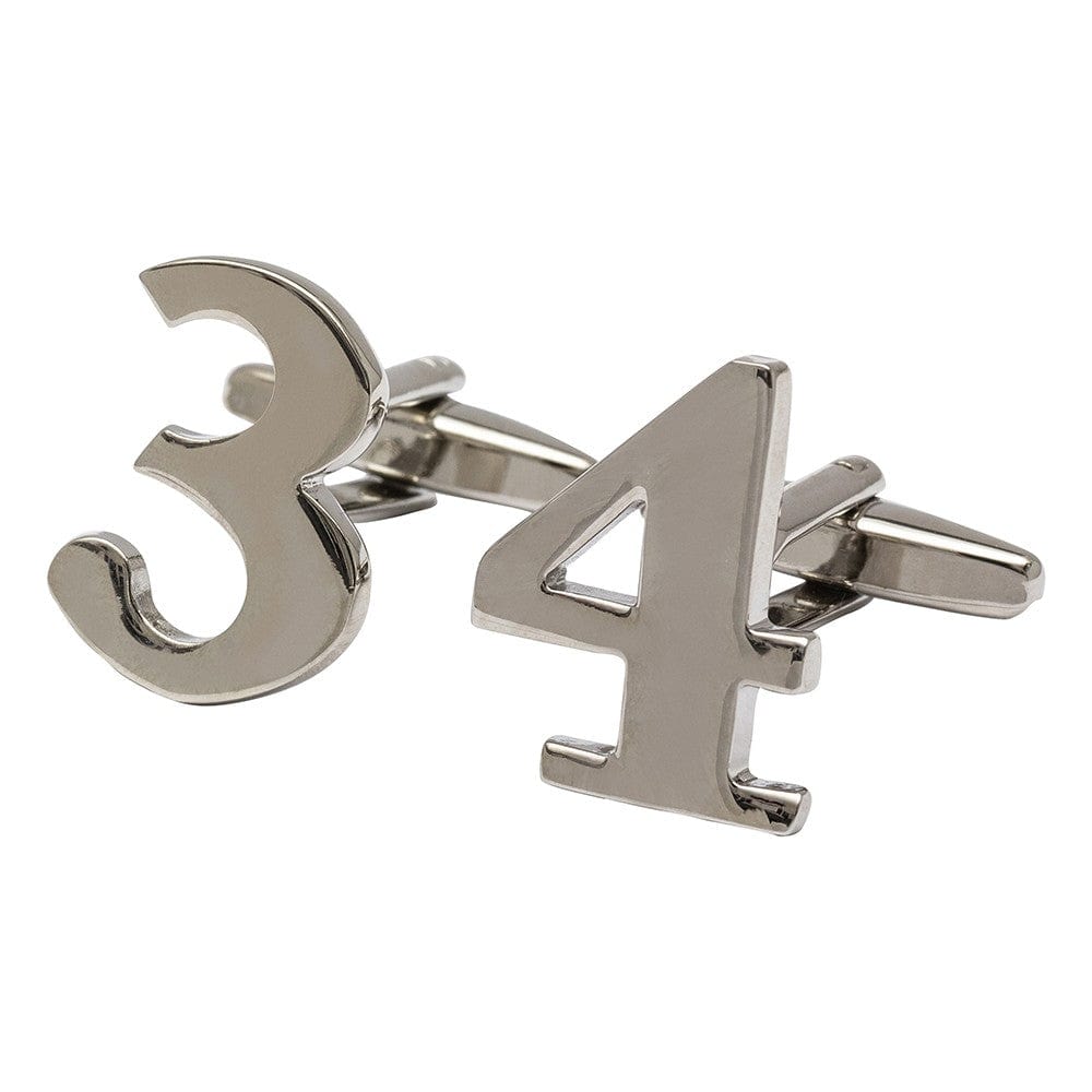 Cufflink Man Cufflinks Number 4 Cufflink - Numbers Cufflinks