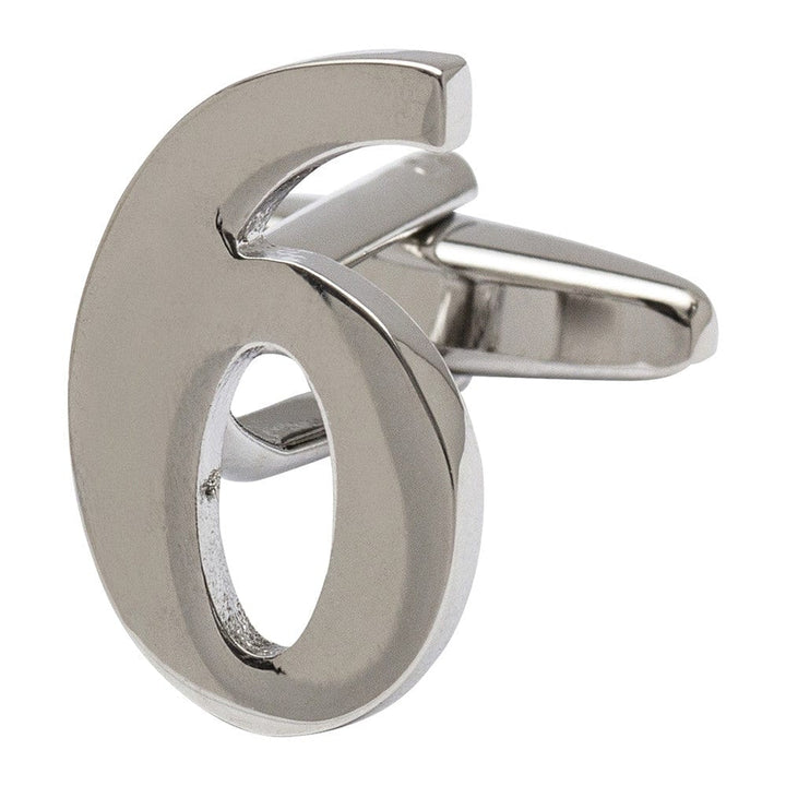 Cufflink Man Cufflinks Number 6 Cufflink - Numbers Cufflinks