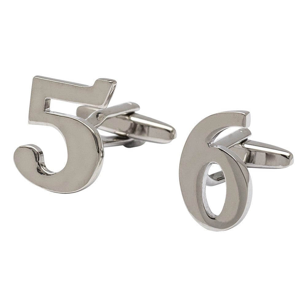 Cufflink Man Cufflinks Number 6 Cufflink - Numbers Cufflinks