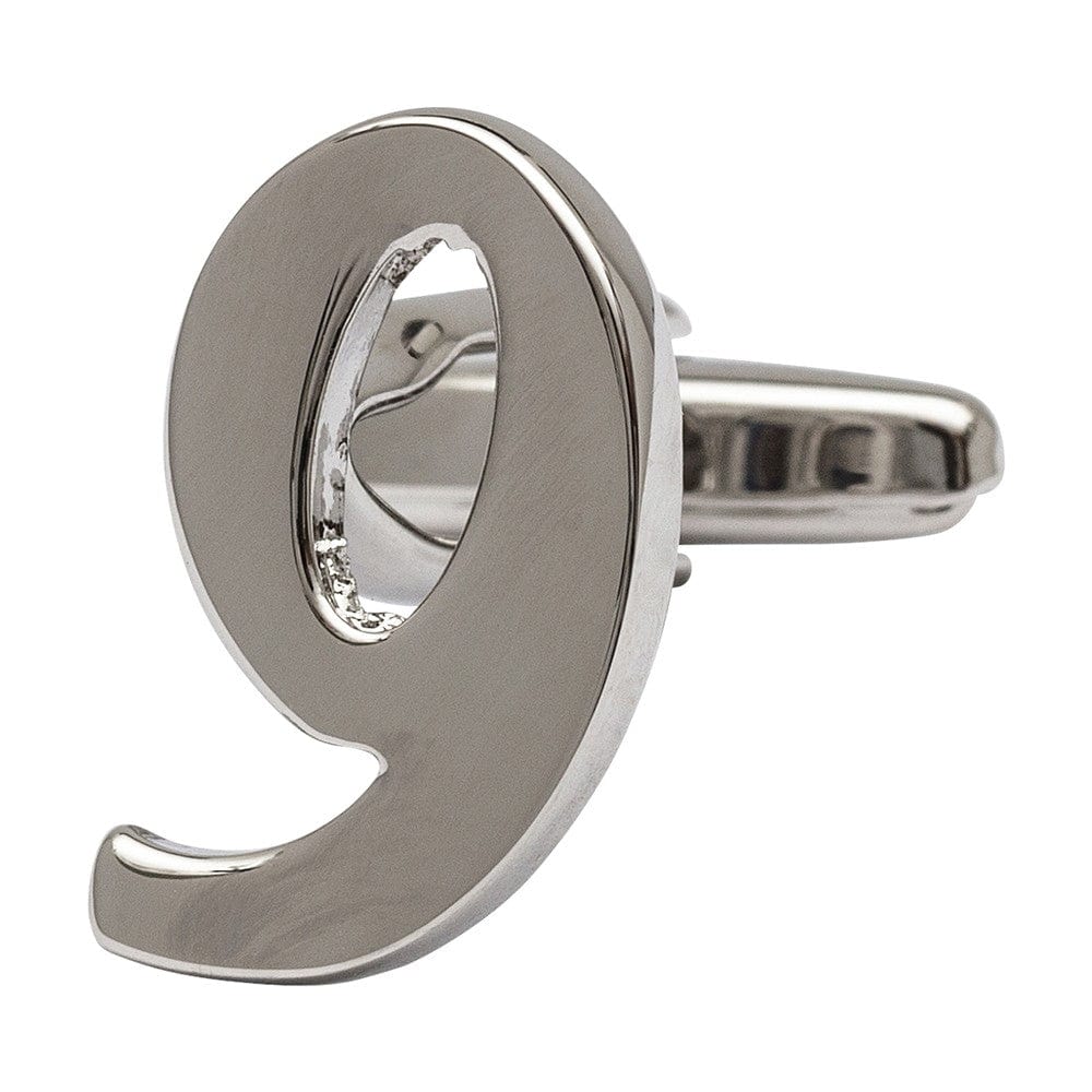 Cufflink Man Cufflinks Number 9 Cufflink - Numbers Cufflinks