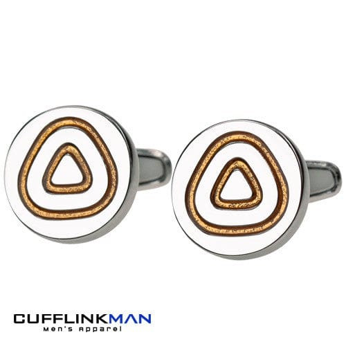 Cufflink Man Cufflinks Orange Triangles Cufflinks