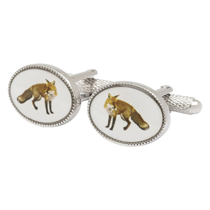 Cufflink Man Cufflinks Oval Fox Cufflinks