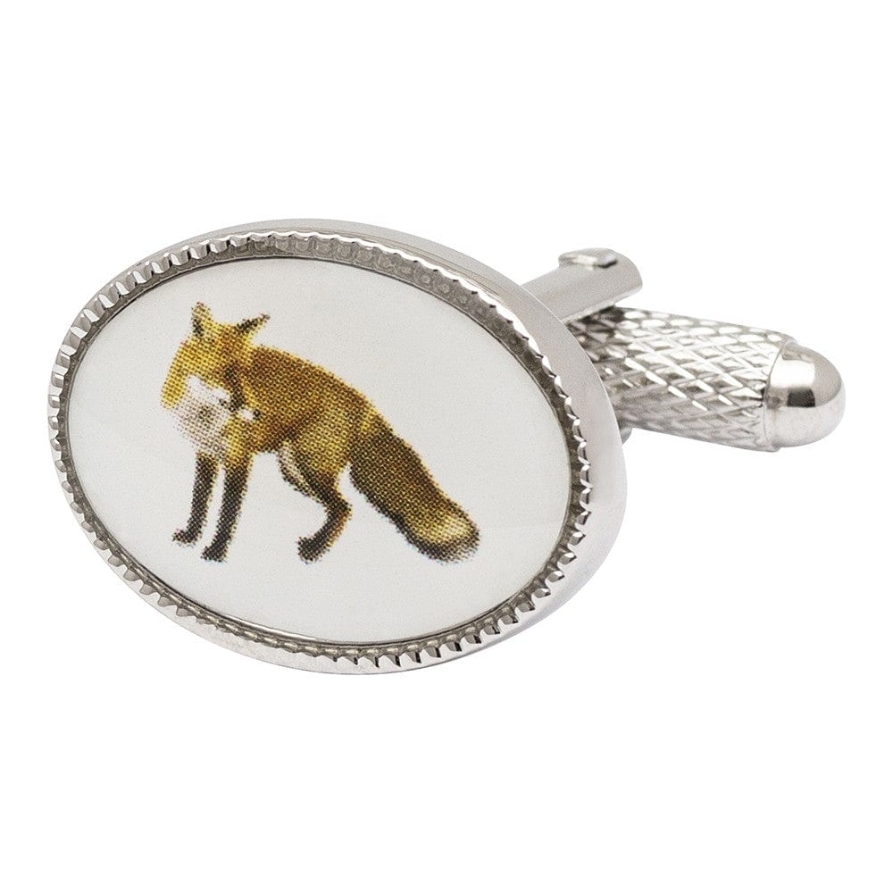 Cufflink Man Cufflinks Oval Fox Cufflinks