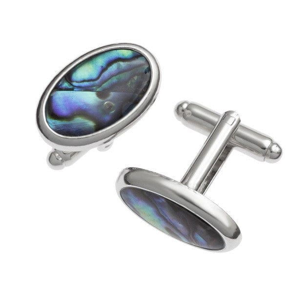 Cufflink Man Cufflinks Oval Paua Shell cufflinks