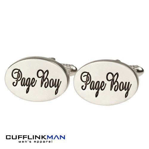 Cufflink Man Cufflinks Page Boy Cufflinks Oval Italics