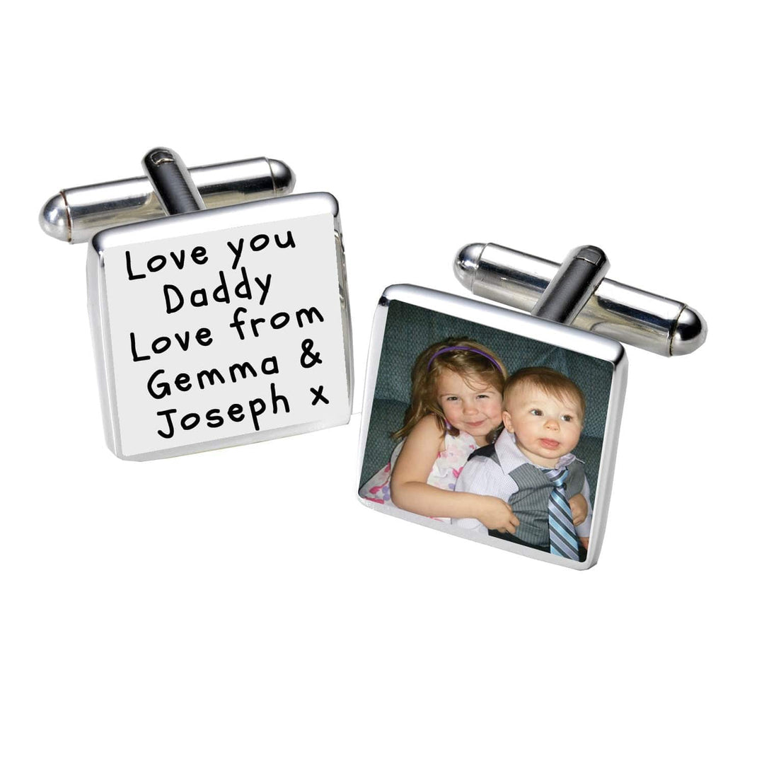 Cufflink Man Cufflinks - Personalised Any Message & Photo Cufflinks - Personalised Cufflinks