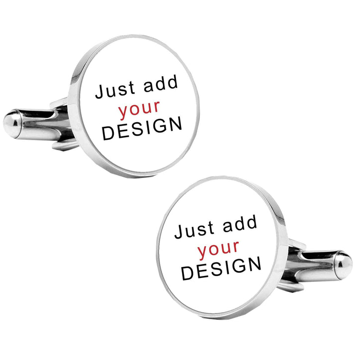 Cufflink Man Cufflinks - Personalised Any Photo Personalised Cufflinks (Round)