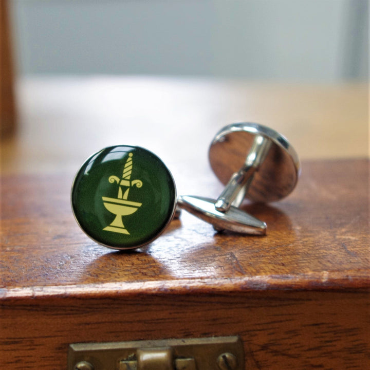 Cufflink Man Cufflinks - Personalised Any Photo Personalised Cufflinks (Round)