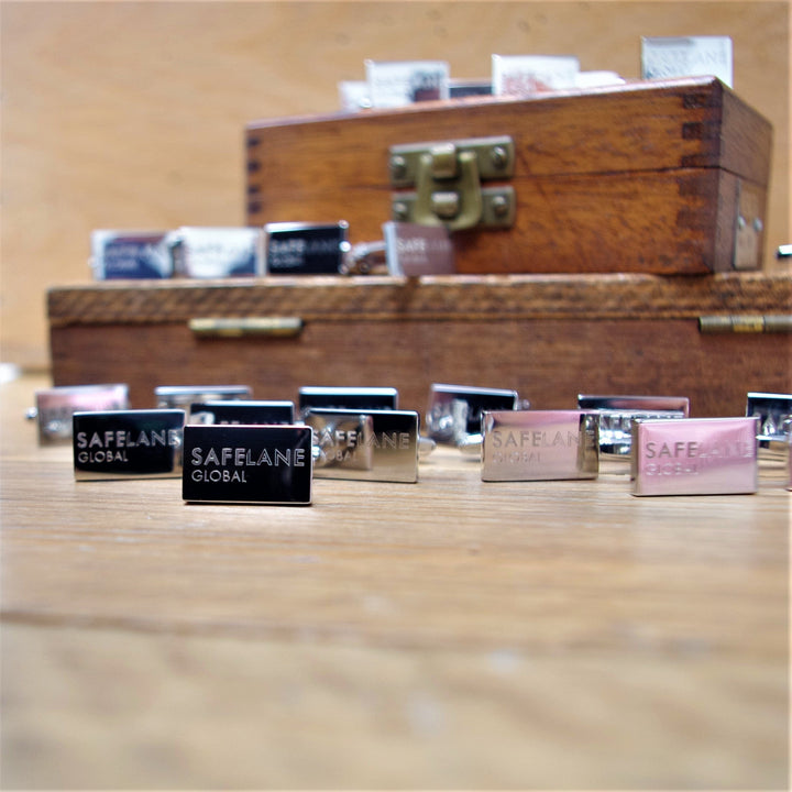 Cufflink Man Cufflinks - Personalised Bespoke Engraved Cufflinks - Any Design Engraved onto Cufflinks